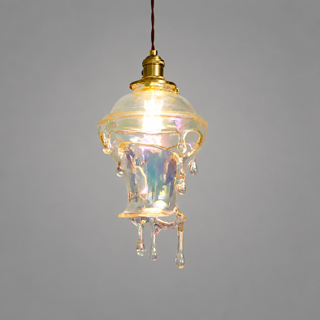 Resin LED Melting Candle Droplet Pendant Light