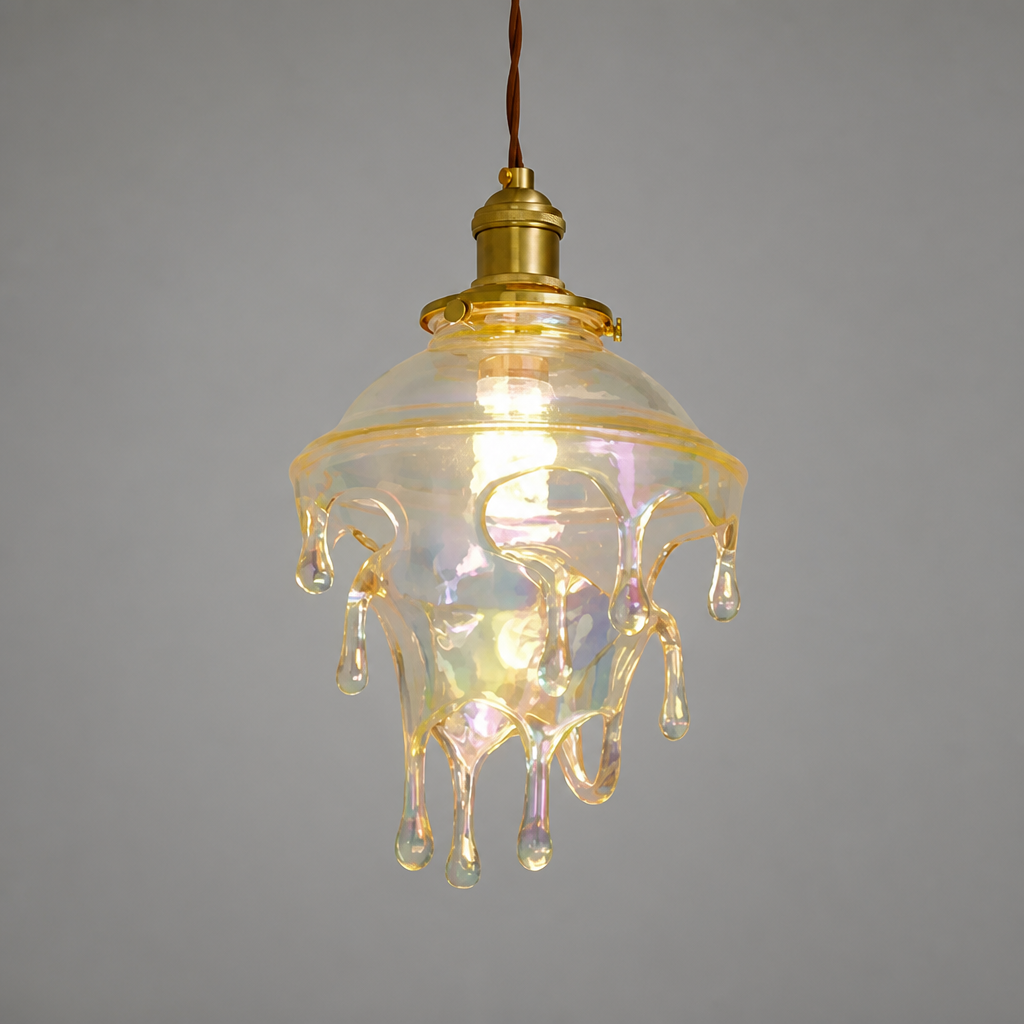 Resin LED Melting Candle Droplet Pendant Light