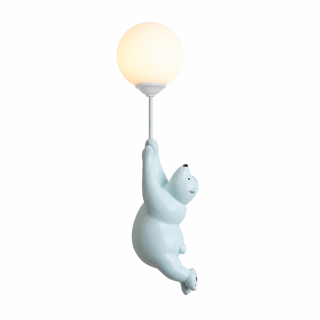 Resin Polar Bear Wall Sconce
