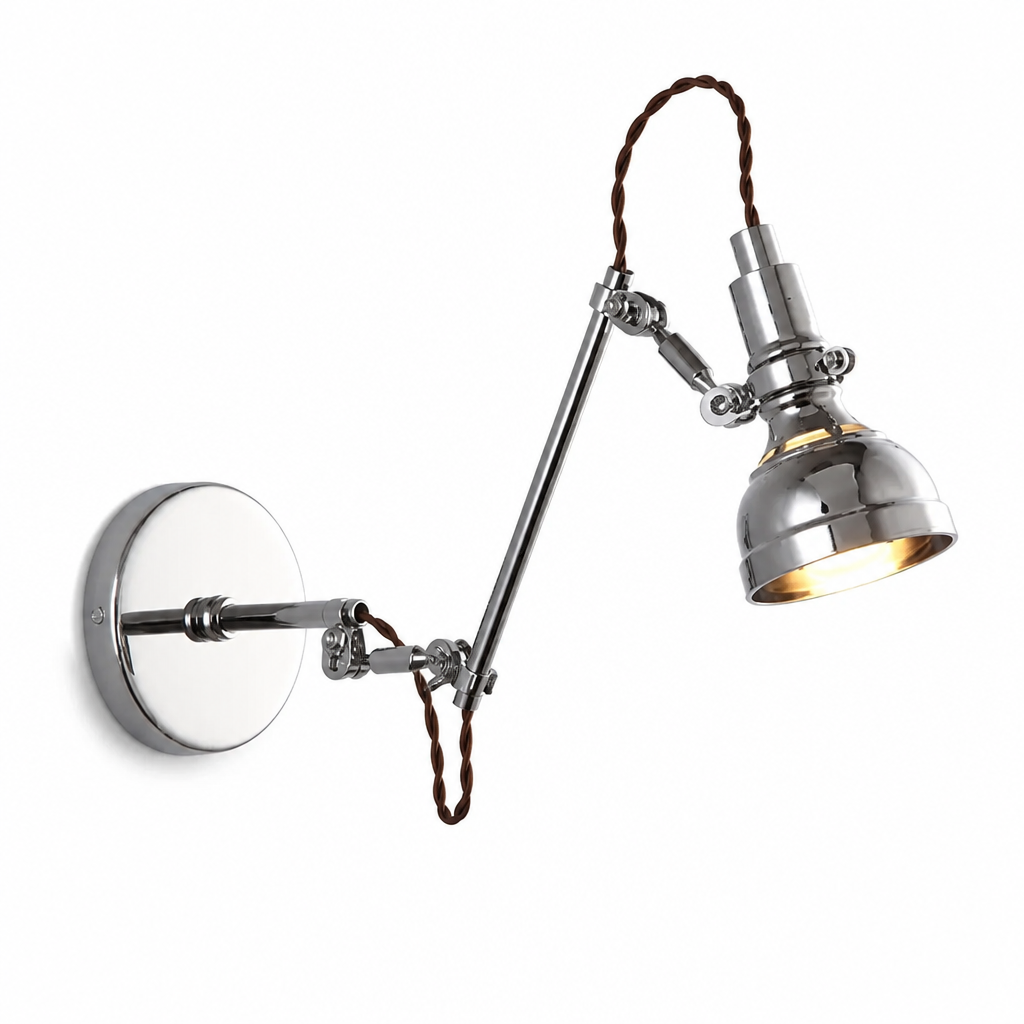 Retro Chrome Wall Sconce