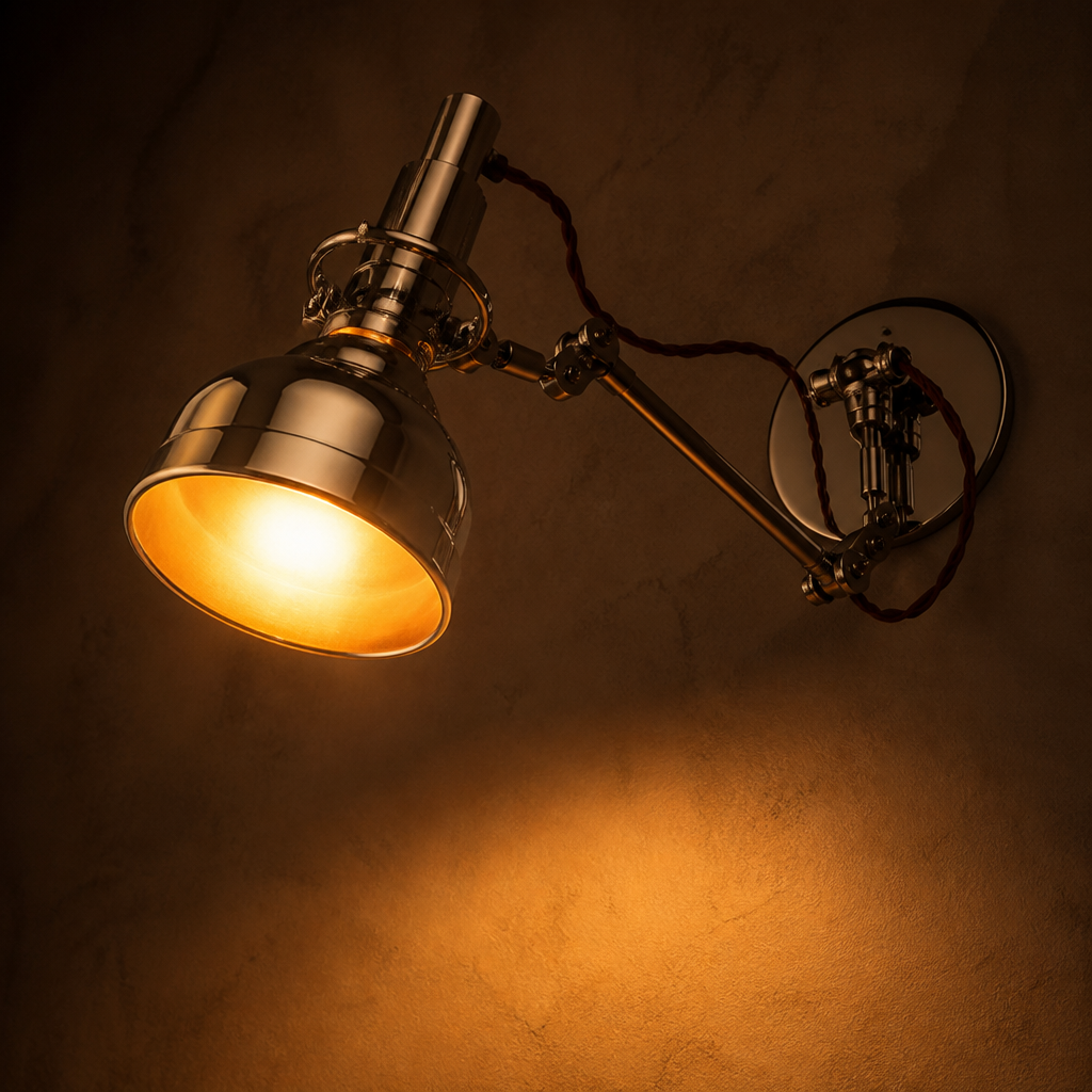 Retro Chrome Wall Sconce