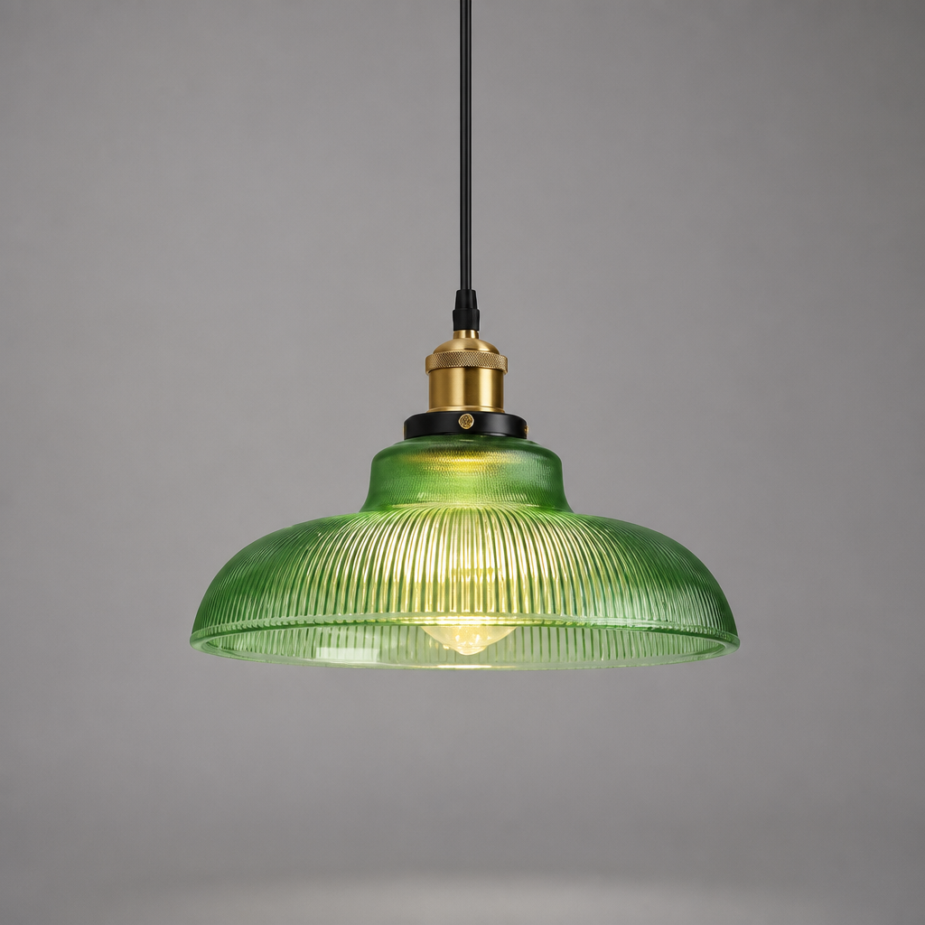 Retro Glass Dome Pendant Light