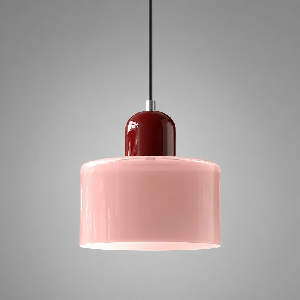 Retro Glass & Metal LED Pendant Light