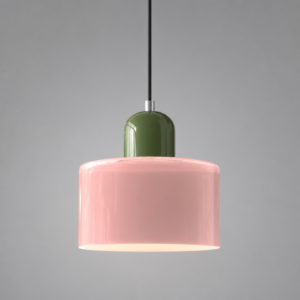 Retro Glass & Metal LED Pendant Light
