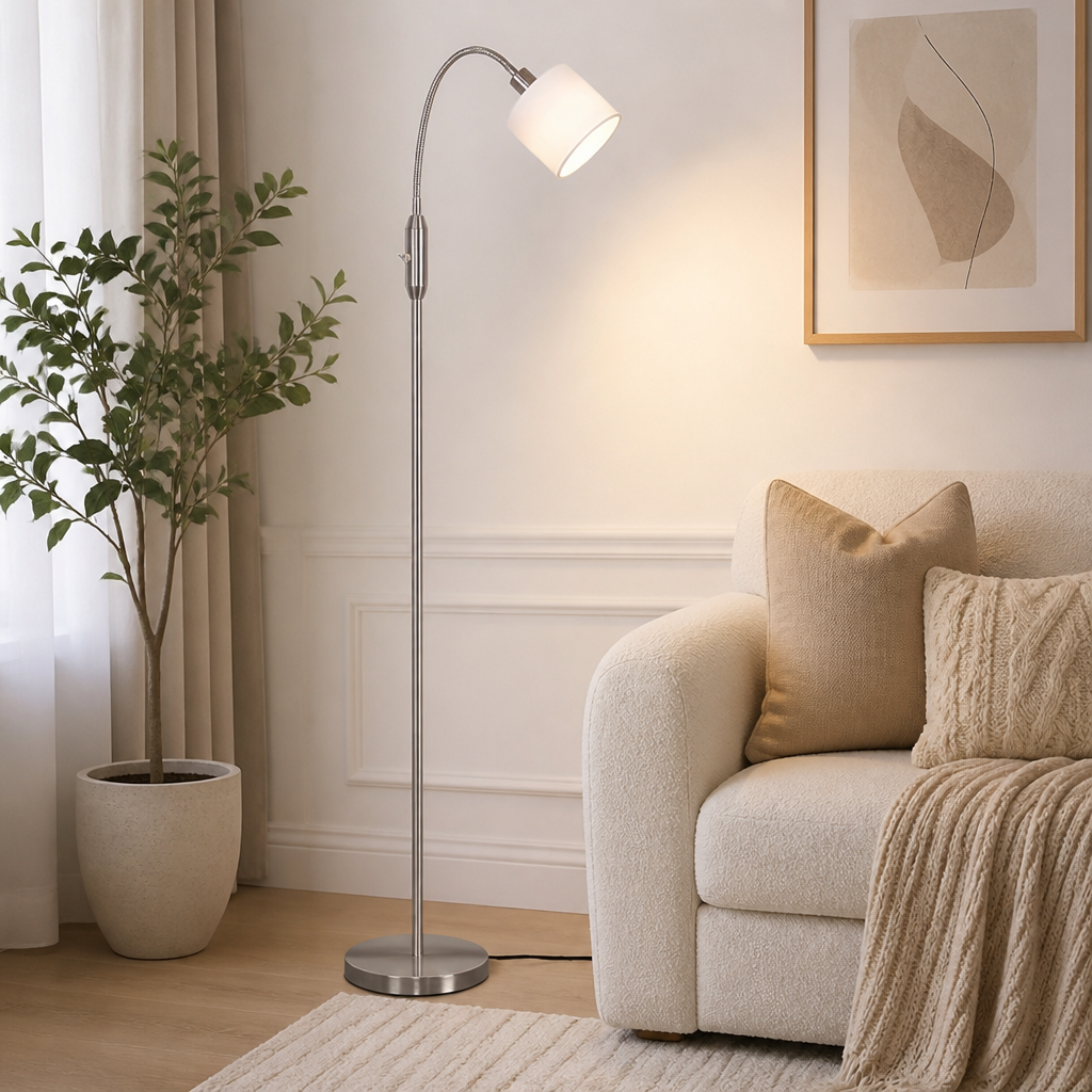 Retro Gold Arc Floor Lamp
