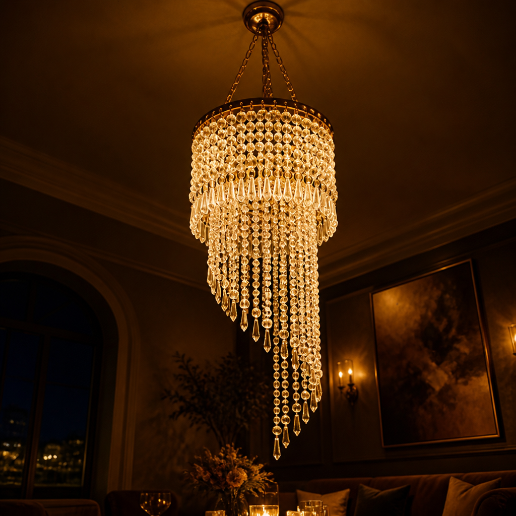Retro Golden Waterdrop String Lights