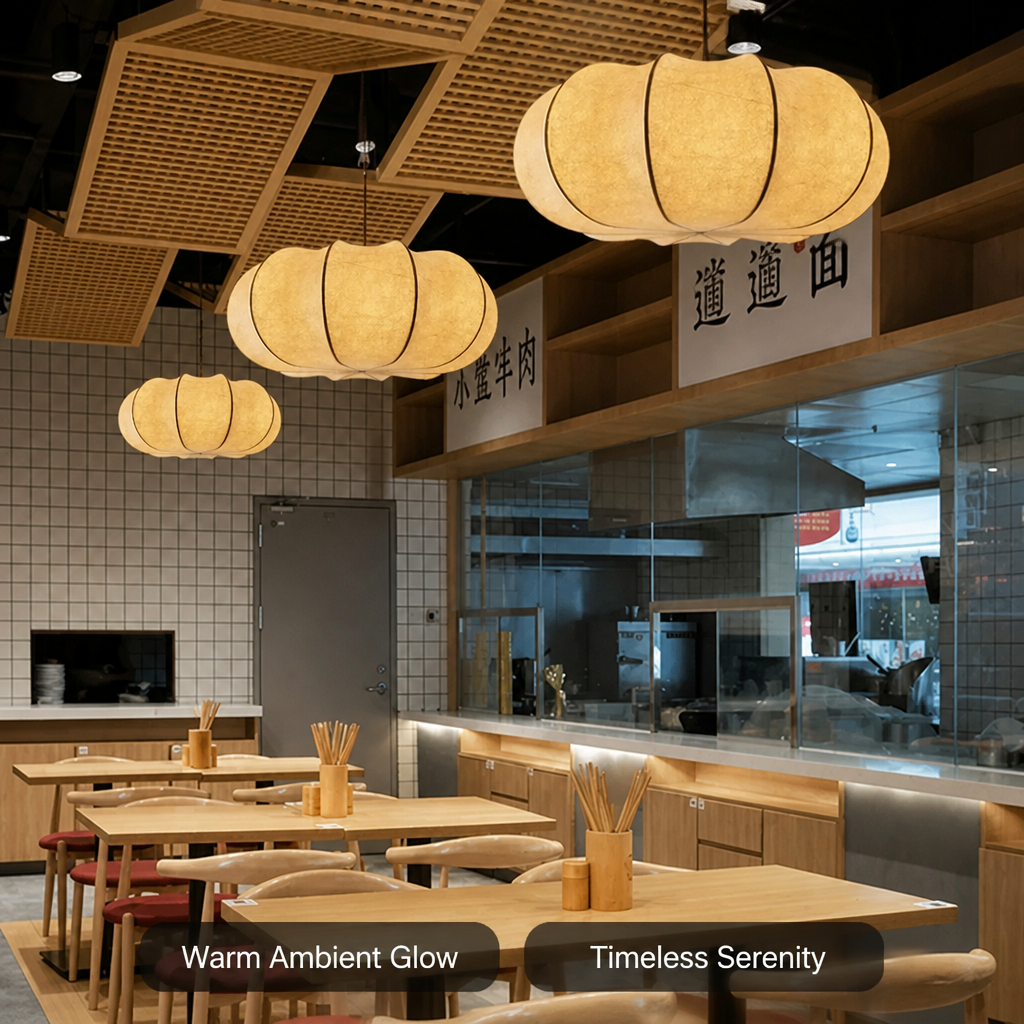 Retro Silk Pendant Light