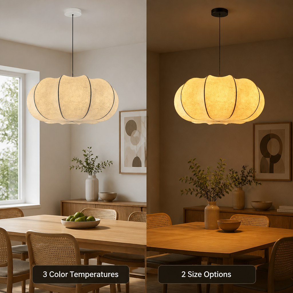 Retro Silk Pendant Light