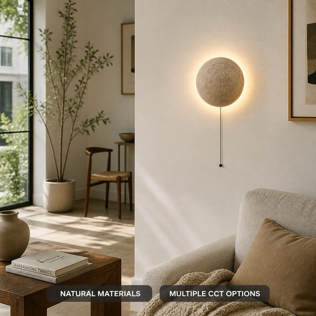 Retro Stone LED Wall Sconce