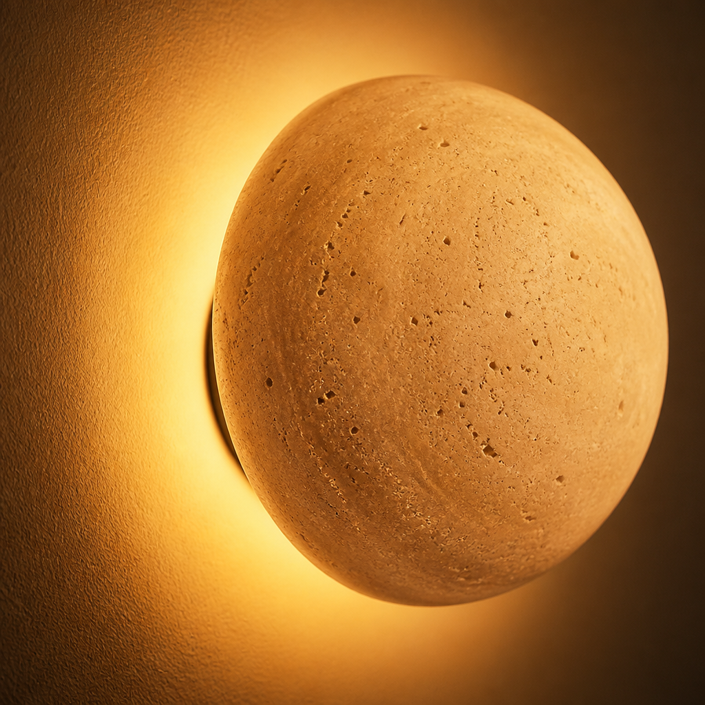 Retro Stone LED Wall Sconce