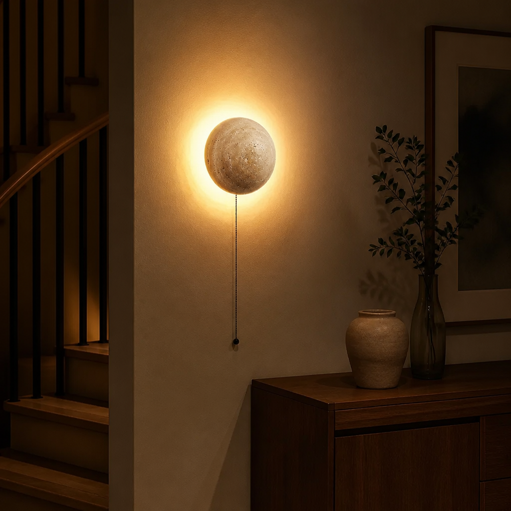 Retro Stone LED Wall Sconce