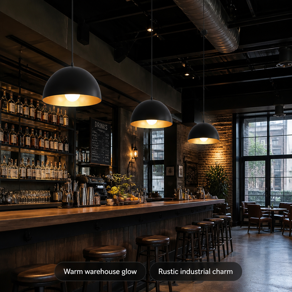 Rustic Iron Pendant Light