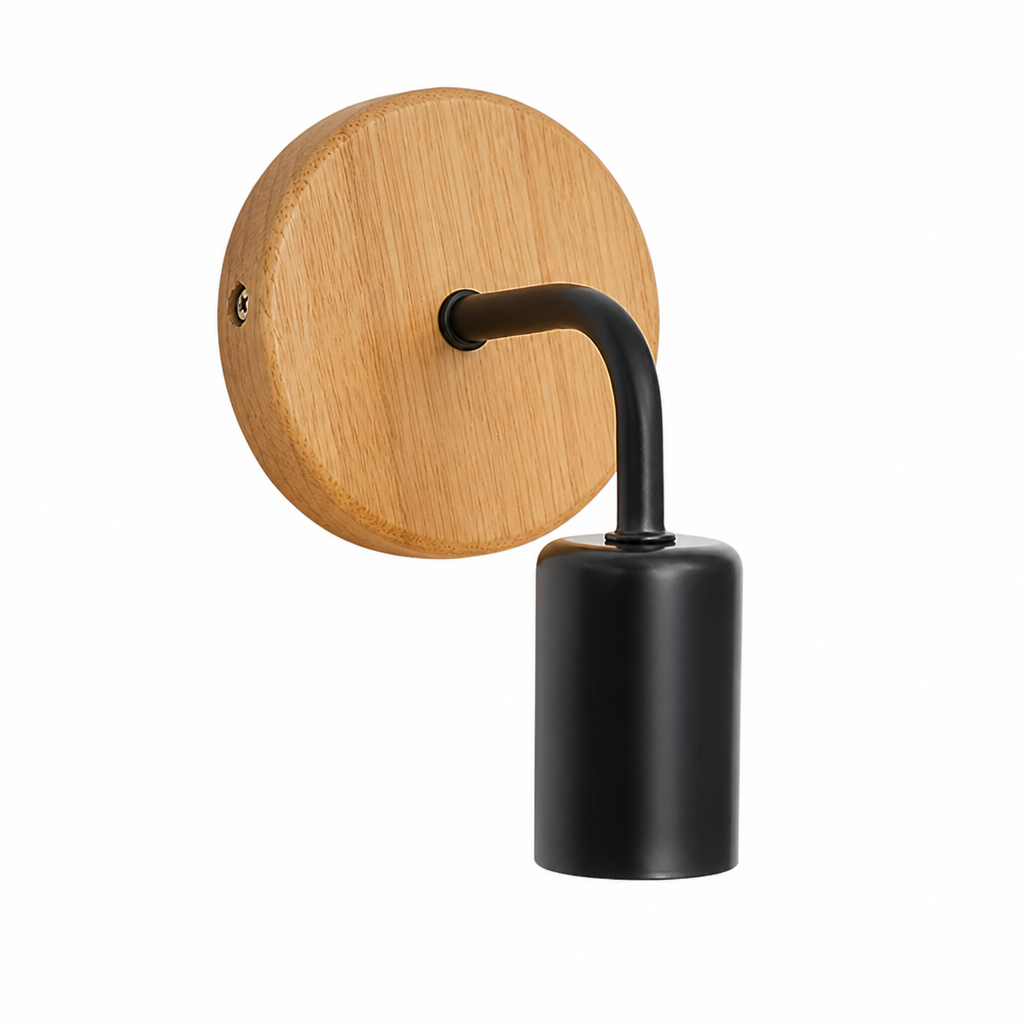 Rustic Metal Semi-Flush Wall Sconce