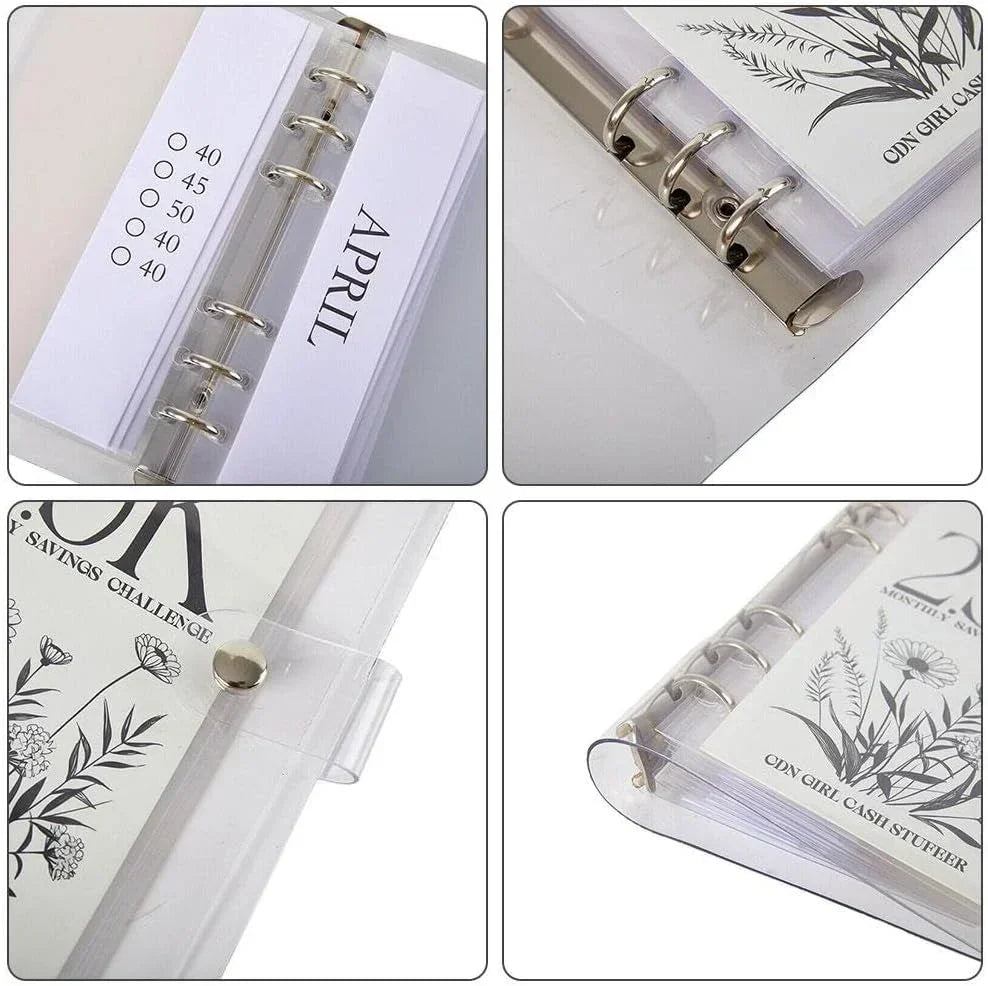 Savings Binder Six-Ring 12-Month Waterproof & Scratch-Resistant