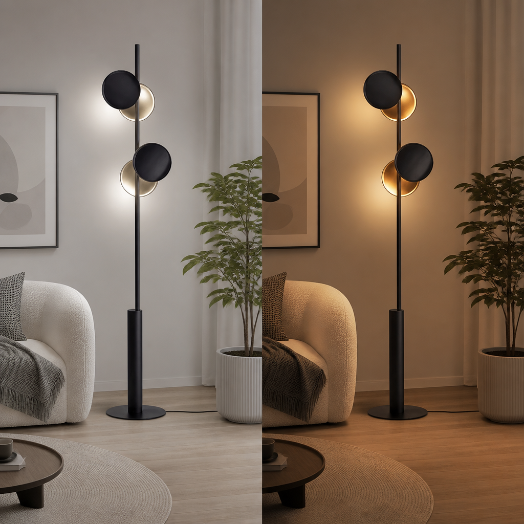 Scandinavian Black Floor Lamp