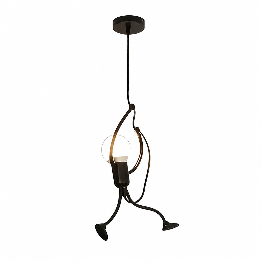 Scandinavian Black Metal Pendant Light