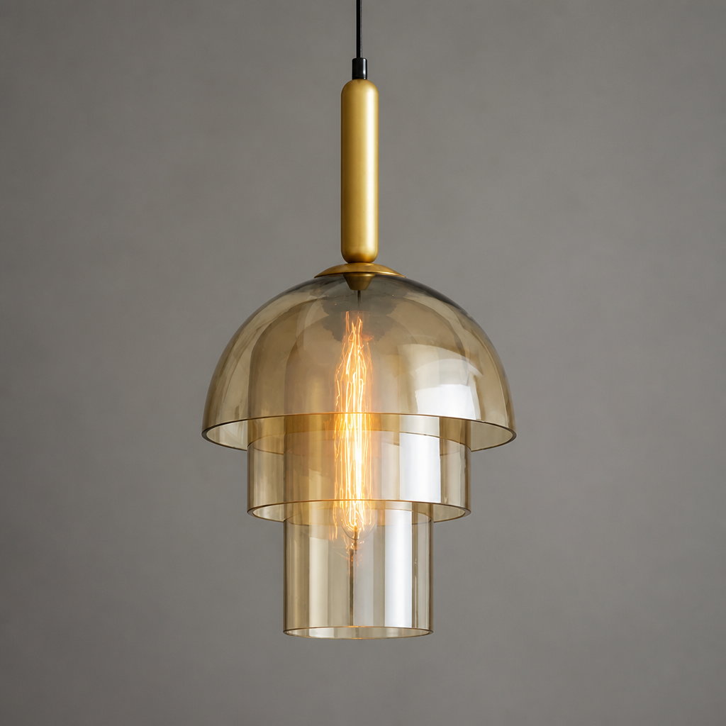 Scandinavian Champagne Glass Layered Pendant Light