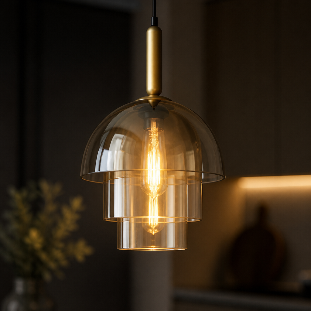 Scandinavian Champagne Glass Layered Pendant Light