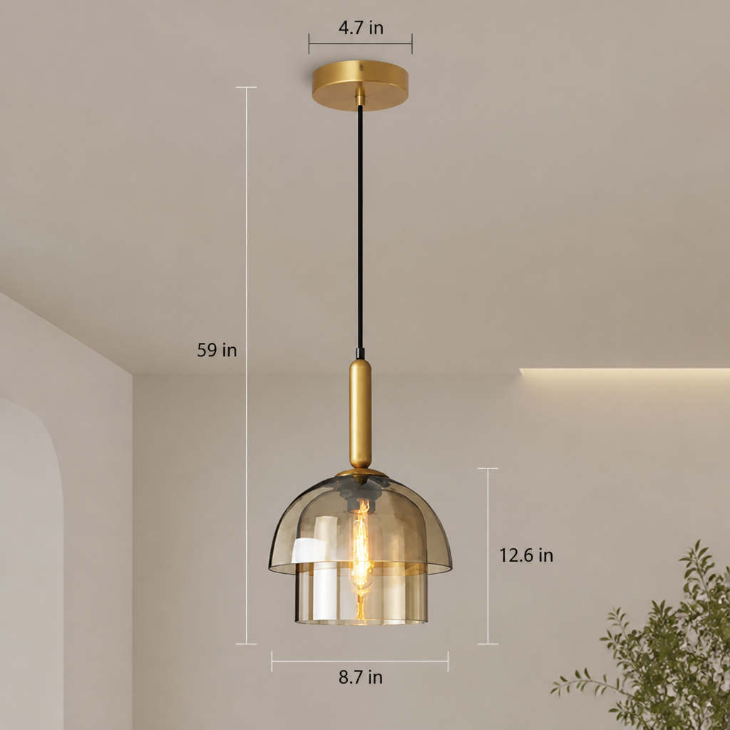 Scandinavian Champagne Glass Layered Pendant Light