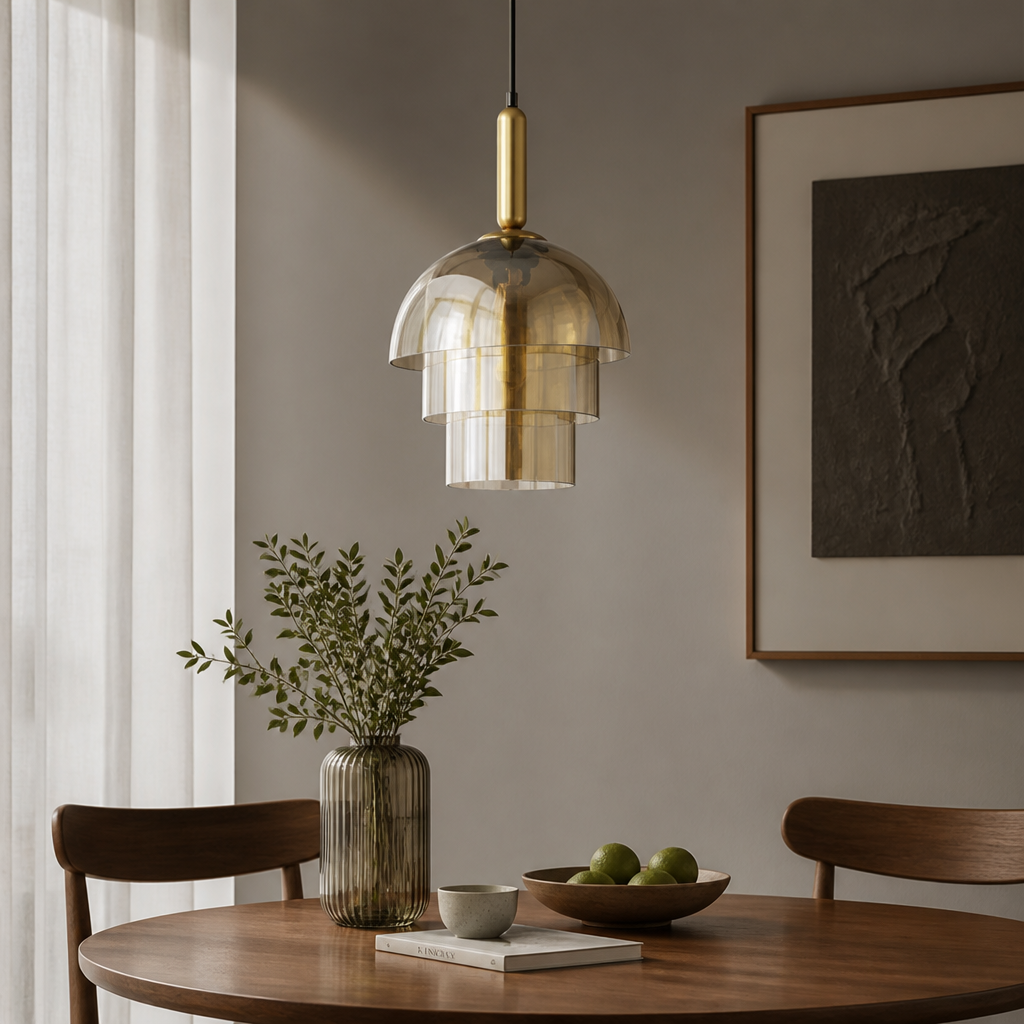 Scandinavian Champagne Glass Layered Pendant Light