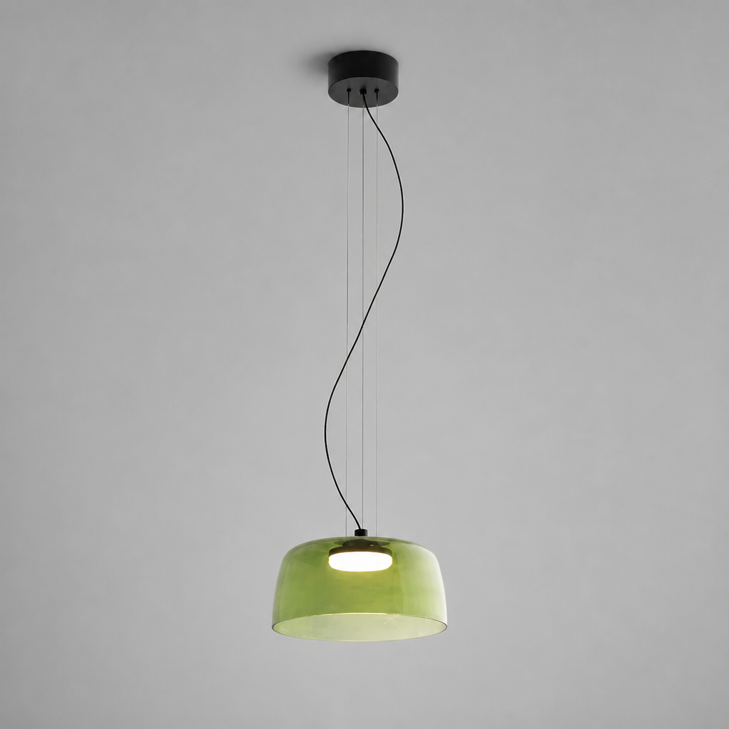 Scandinavian Colored Glass LED Pendant Light
