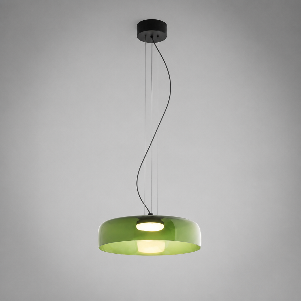 Scandinavian Colored Glass LED Pendant Light