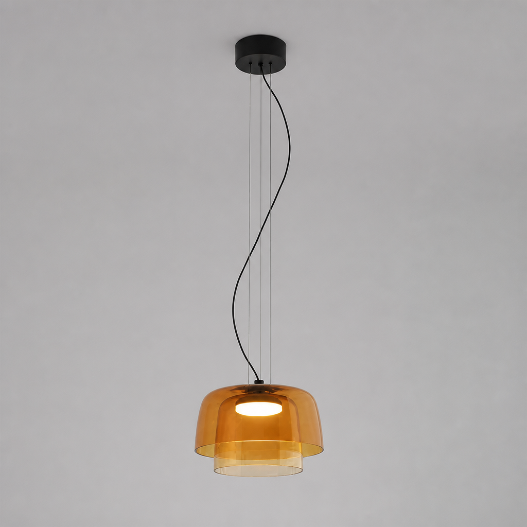 Scandinavian Colored Glass LED Pendant Light
