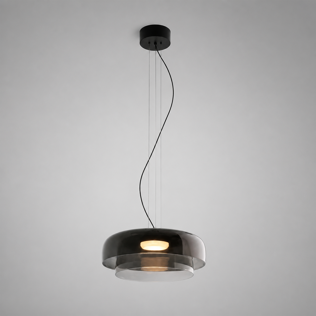 Scandinavian Colored Glass LED Pendant Light