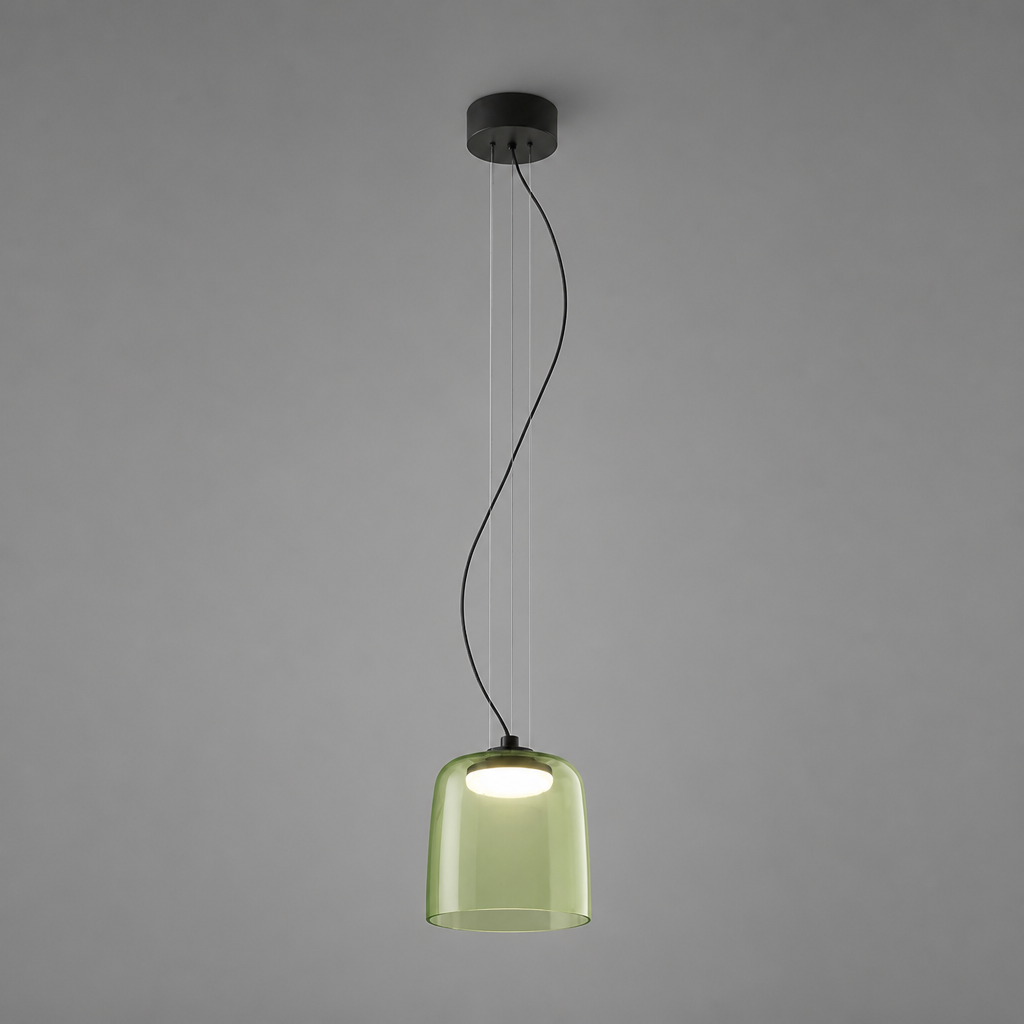 Scandinavian Colored Glass LED Pendant Light