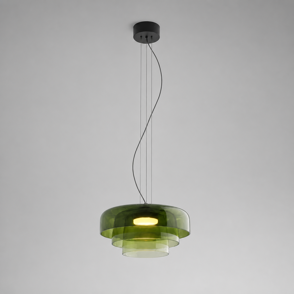 Scandinavian Colored Glass LED Pendant Light