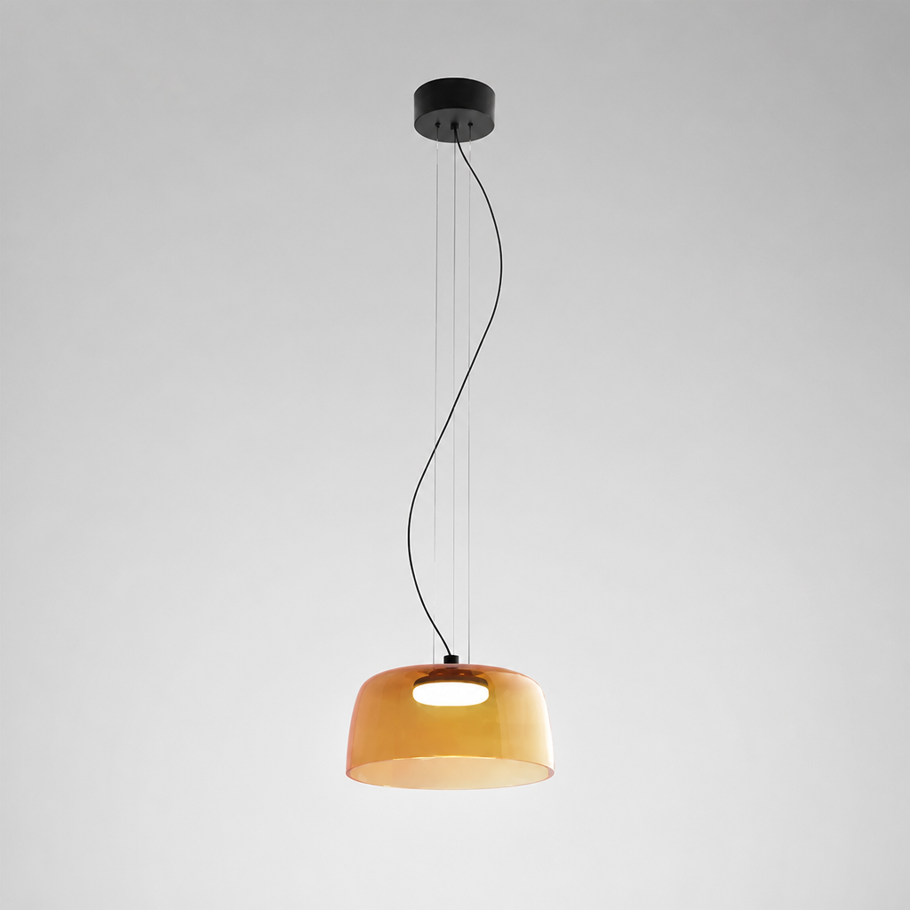 Scandinavian Colored Glass LED Pendant Light