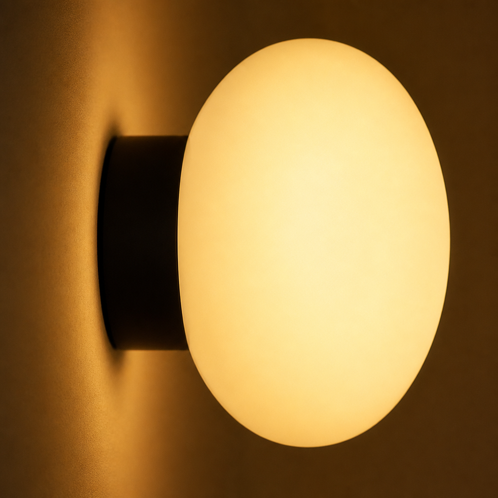 Scandinavian Copper LED Globe Wall Sconce