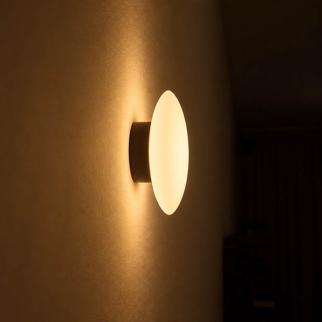 Scandinavian Copper LED Globe Wall Sconce