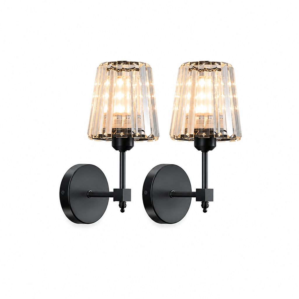 Scandinavian Crystal Glass LED Wall Sconce