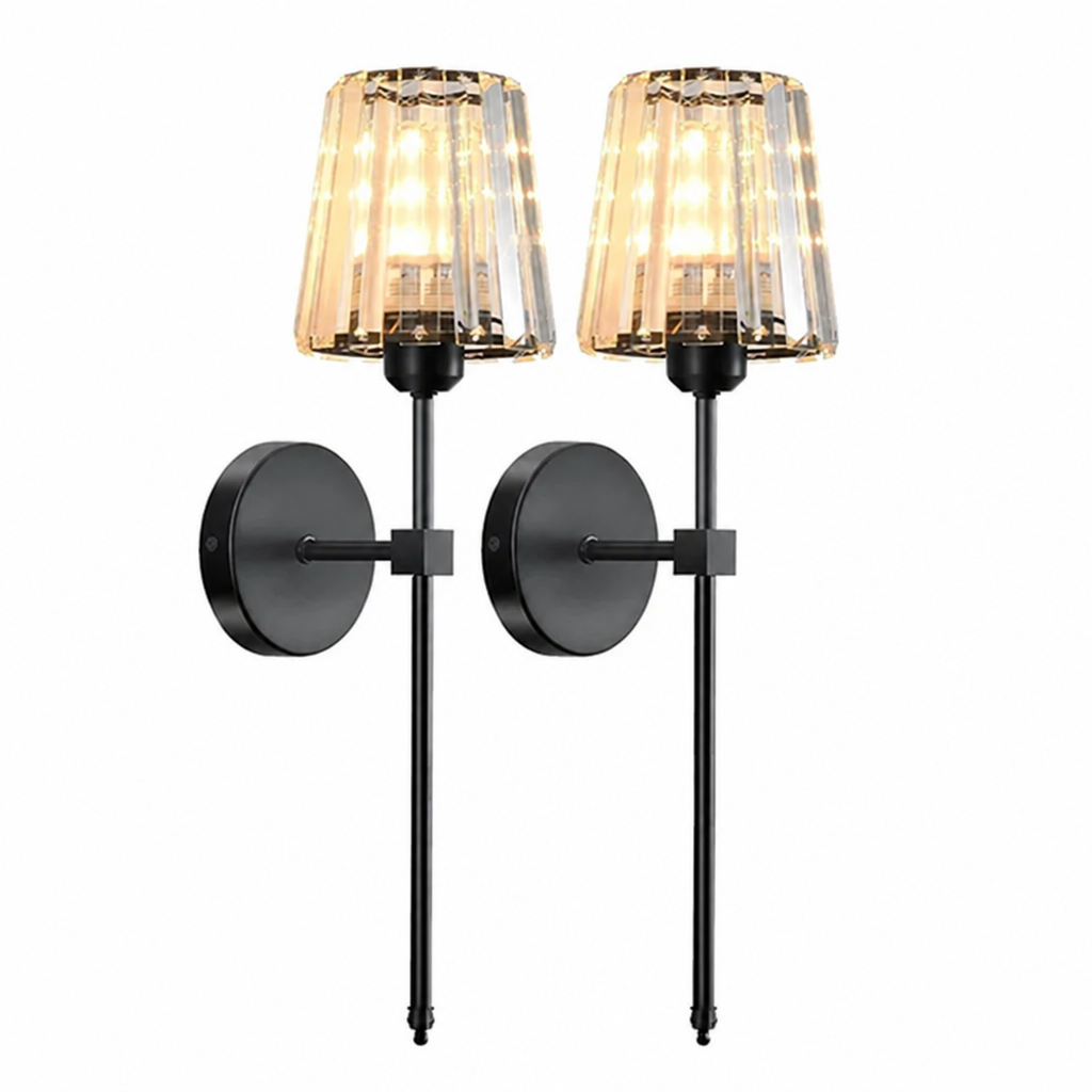 Scandinavian Crystal Glass LED Wall Sconce