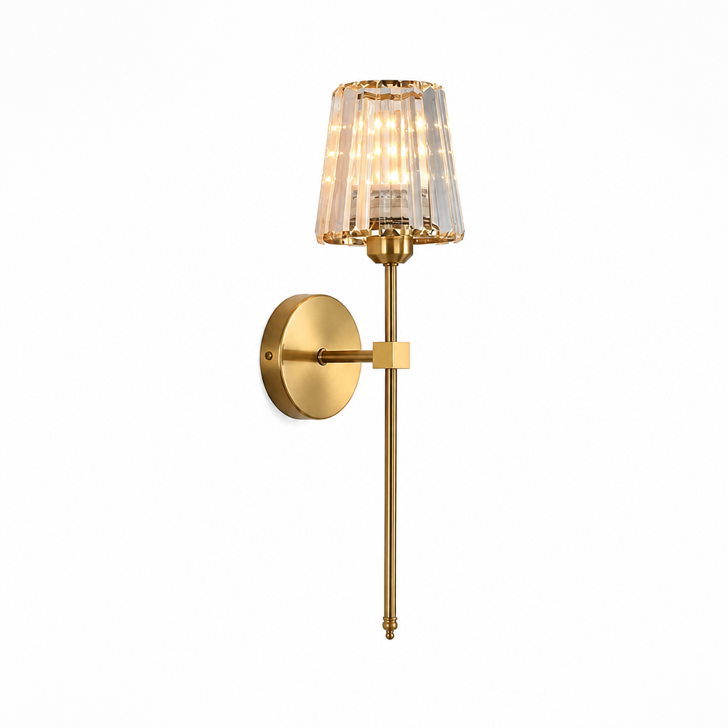 Scandinavian Crystal Glass LED Wall Sconce