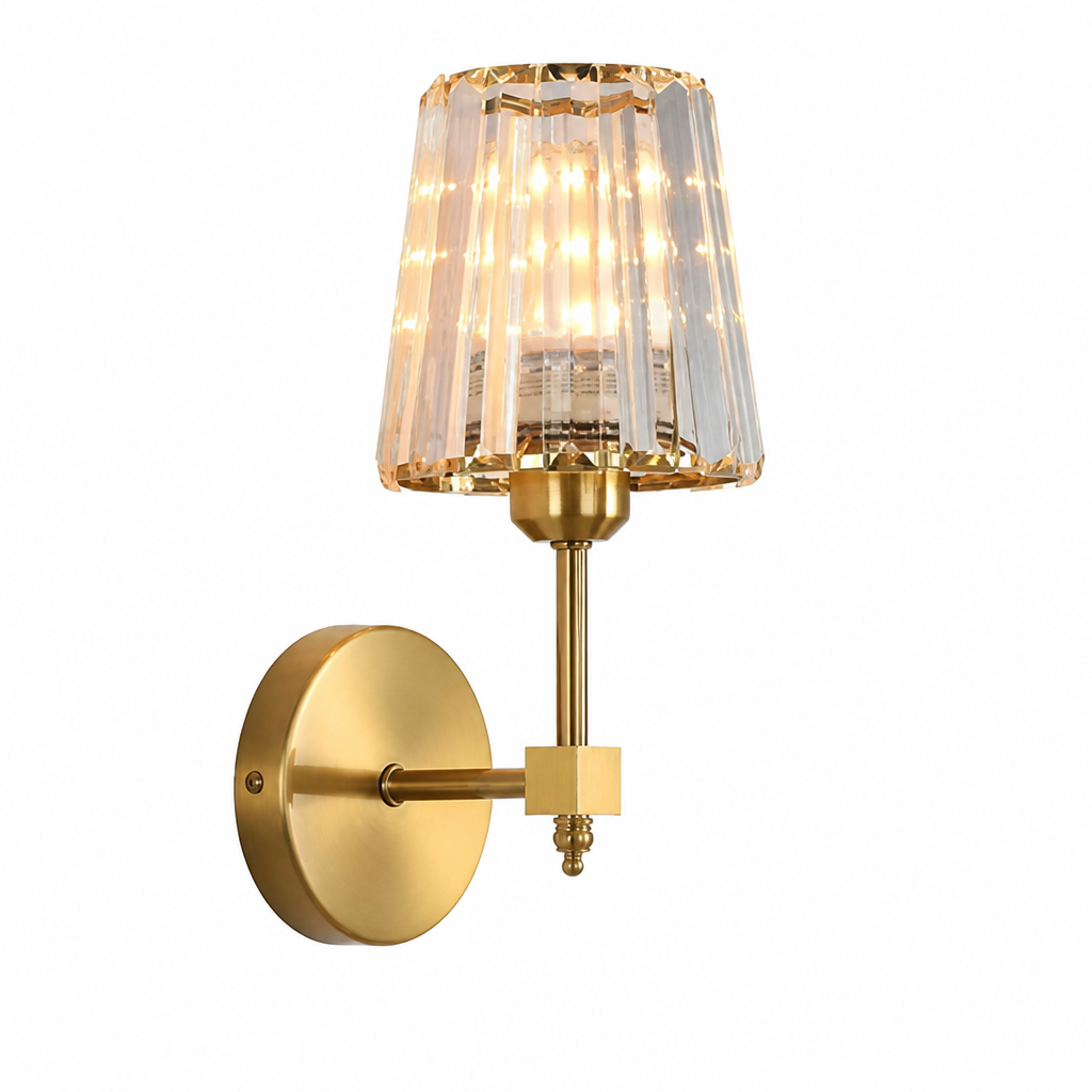 Scandinavian Crystal Glass LED Wall Sconce
