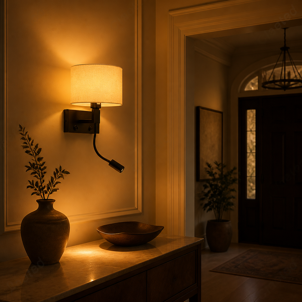 Scandinavian Fabric Adjustable Wall Sconce