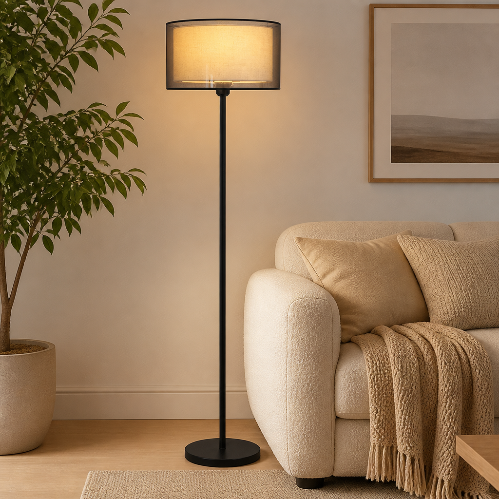 Scandinavian Fabric LED Floor Lamp