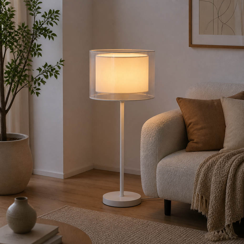 Scandinavian Fabric LED Floor Lamp