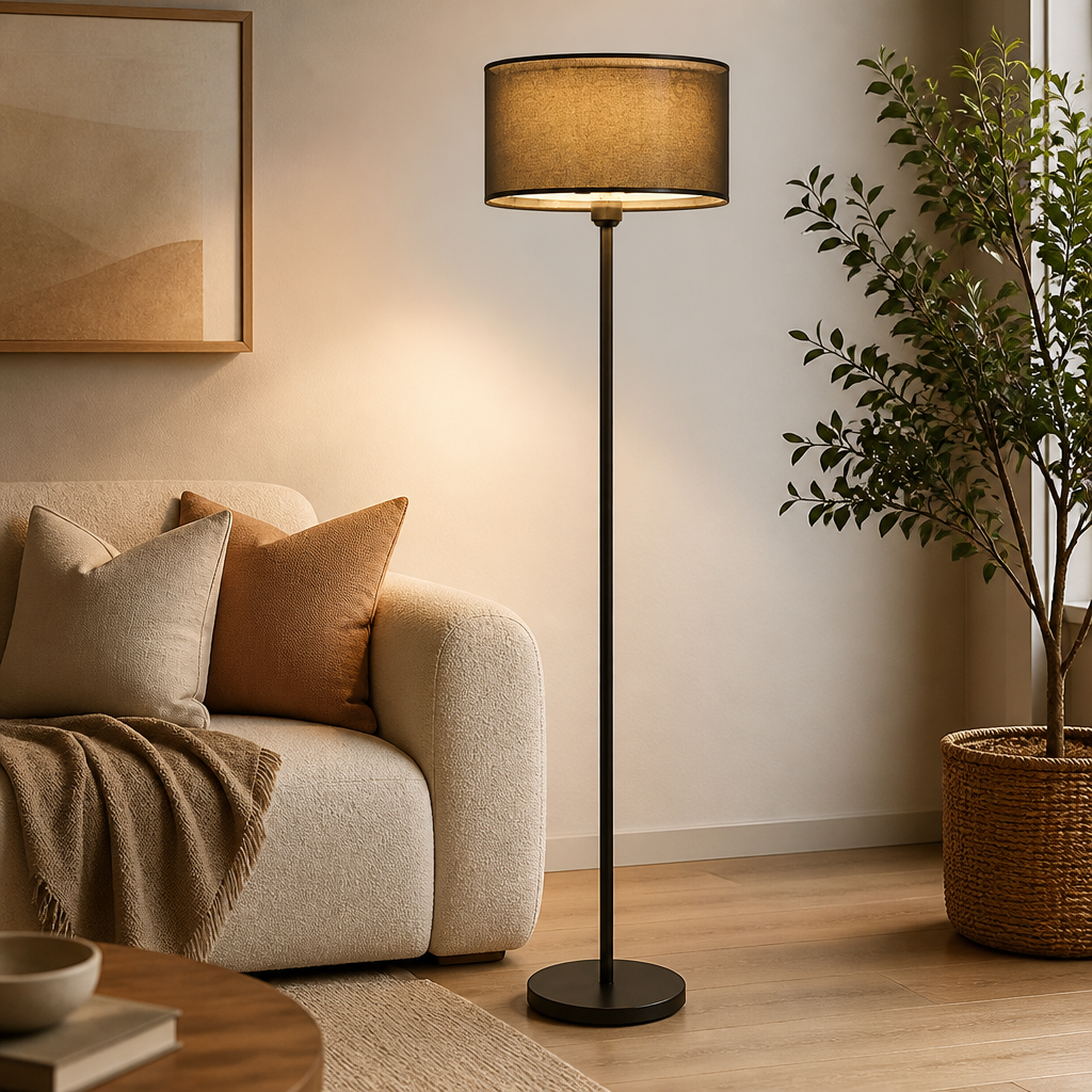 Scandinavian Fabric LED Floor Lamp