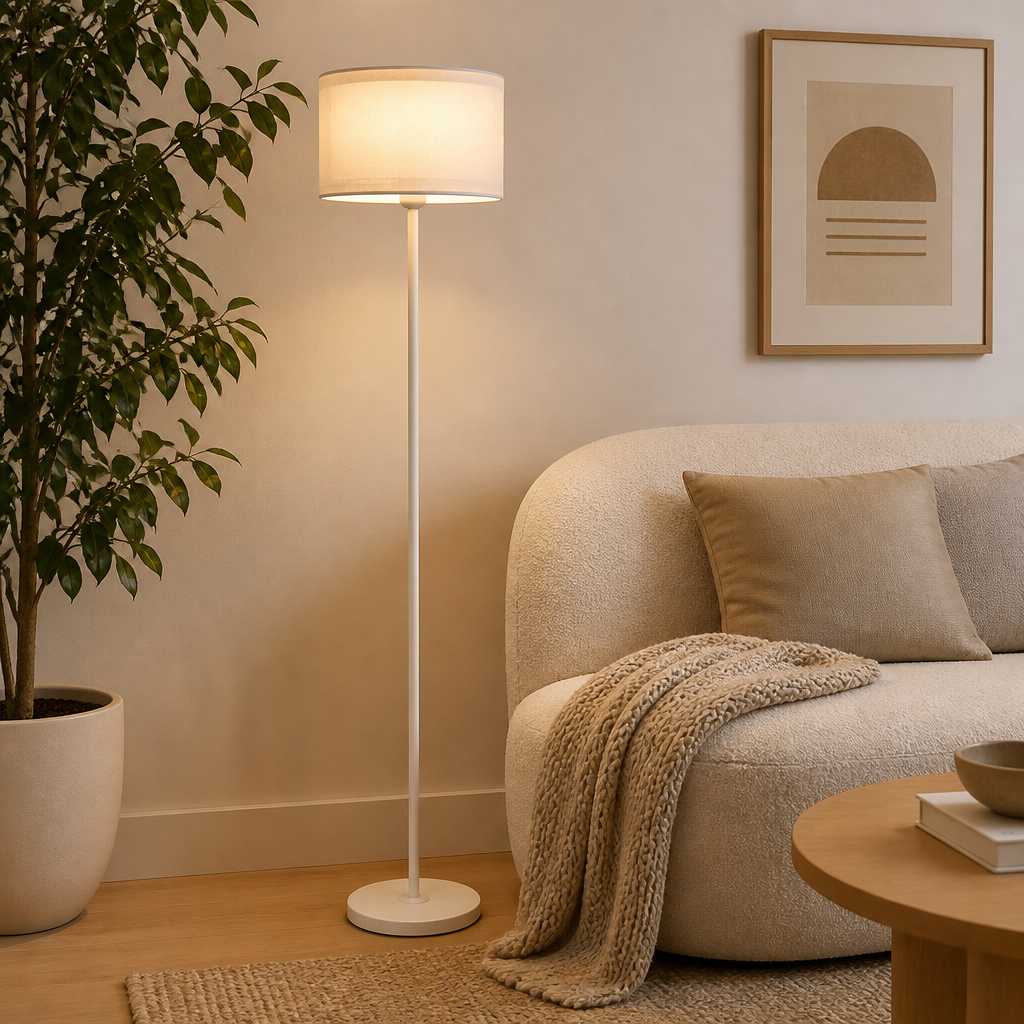 Scandinavian Fabric LED Floor Lamp