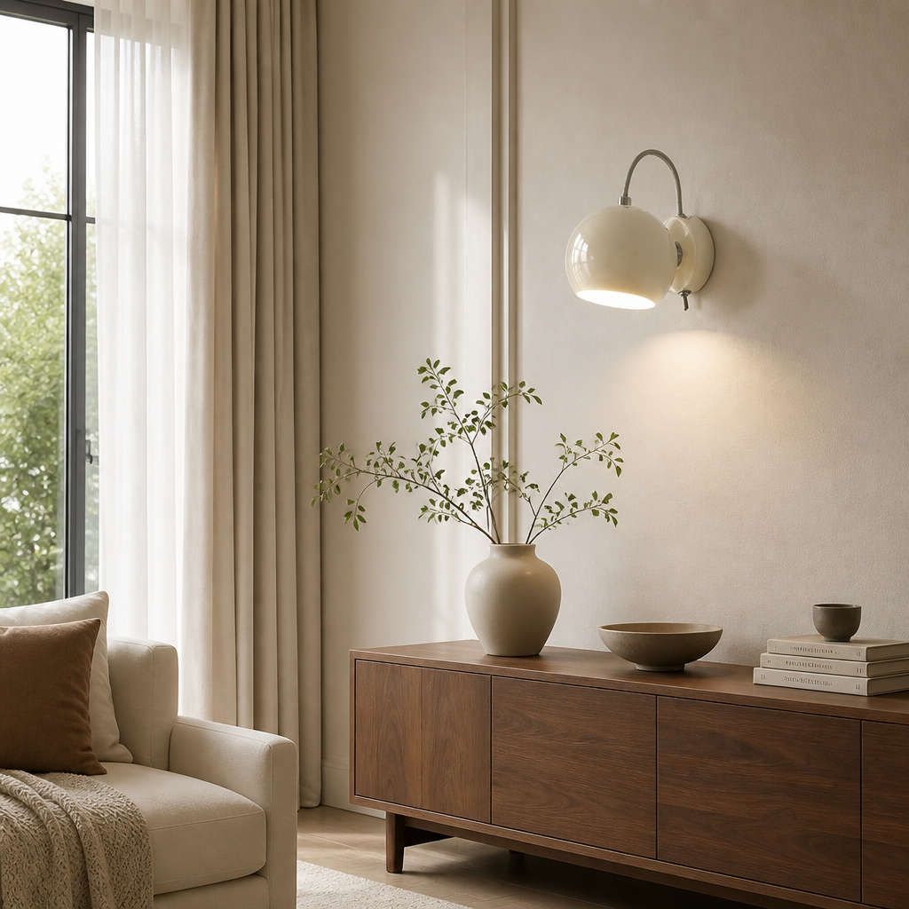 Scandinavian Fabric LED Wall Sconce