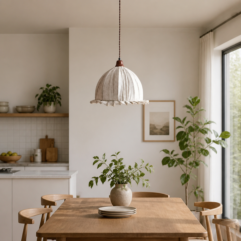 Scandinavian Fabric Pendant Light