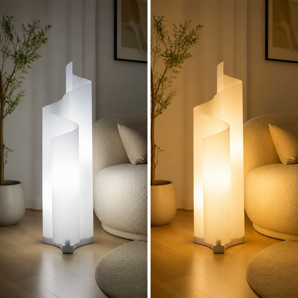 Scandinavian Glacier LED Floor Lamp