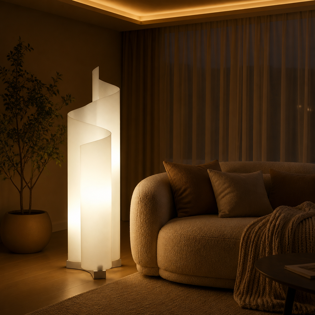 Scandinavian Glacier LED Floor Lamp