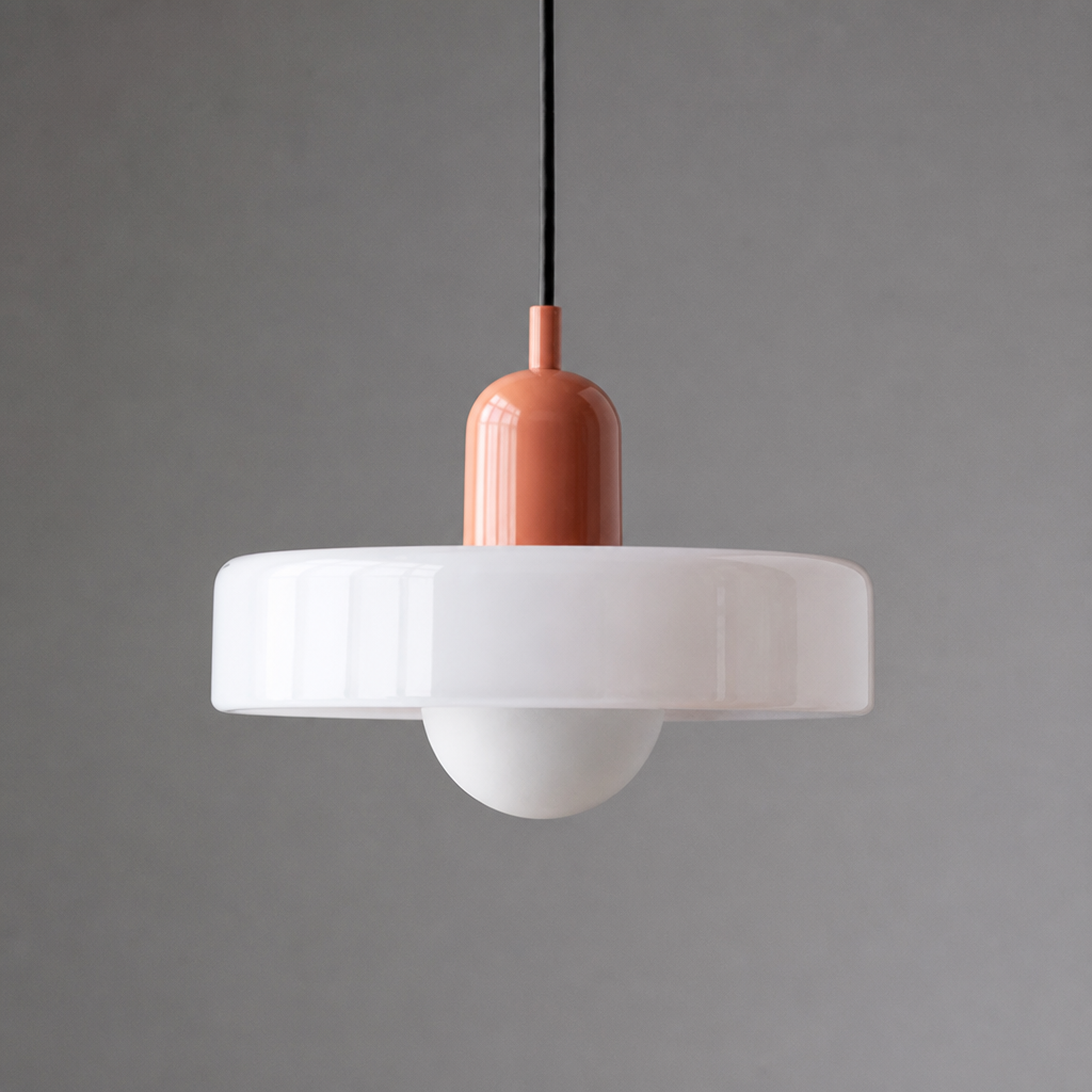 Scandinavian Glass Hand-Blown Pendant Light