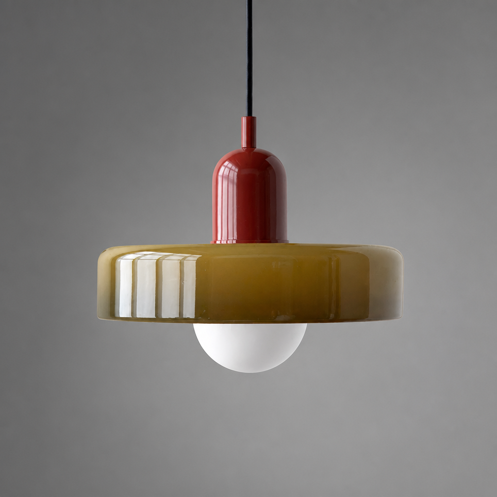Scandinavian Glass Hand-Blown Pendant Light