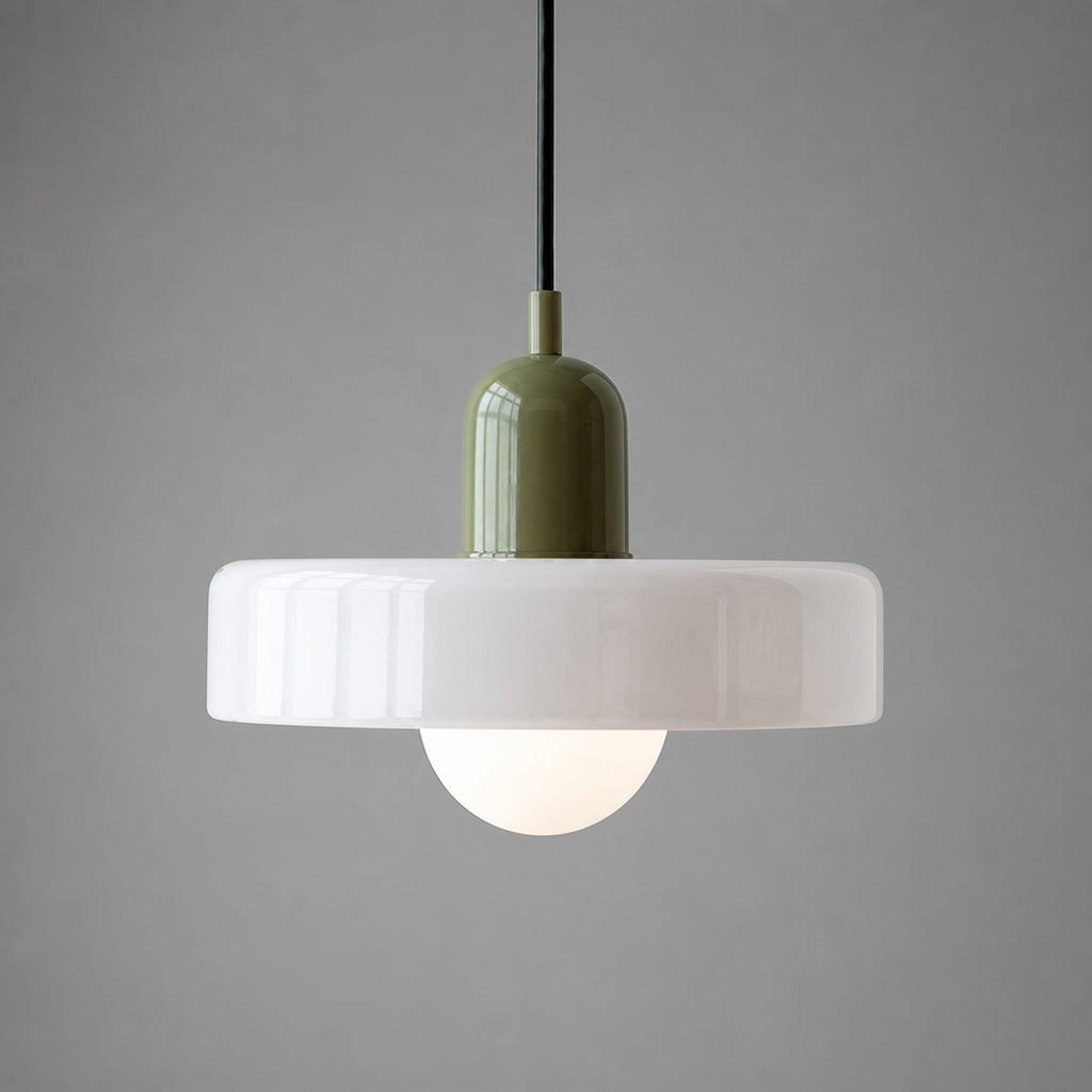 Scandinavian Glass Hand-Blown Pendant Light