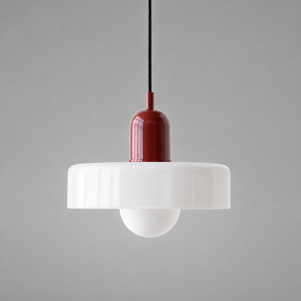 Scandinavian Glass Hand-Blown Pendant Light